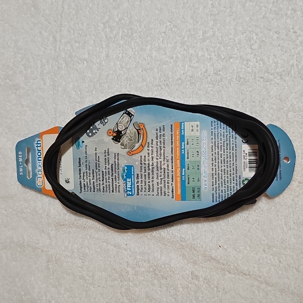DueNorth Everyday Traction Aids Ice and Snow Size Small/Medium New - Picture 2 of 13